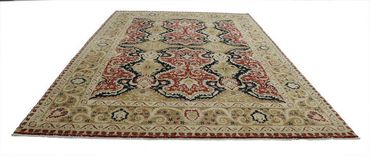 Afghan Ziegler Rug 9' 0" x 12' 2" Hand-Knotted | No. AT20987