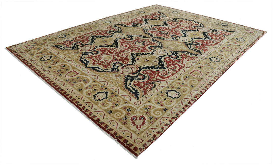 Afghan Ziegler Rug 9' 0" x 12' 2" Hand-Knotted | No. AT20987