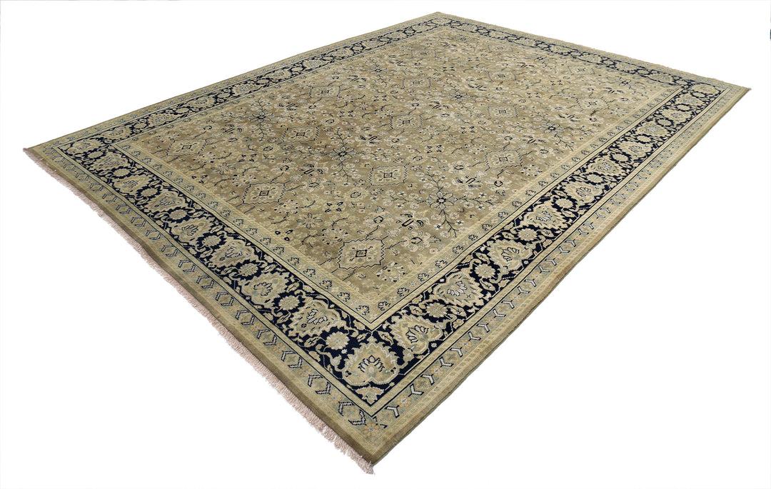 Afghan Ziegler Rug 8' 8" x 11' 7" Hand-Knotted | No. AT72469