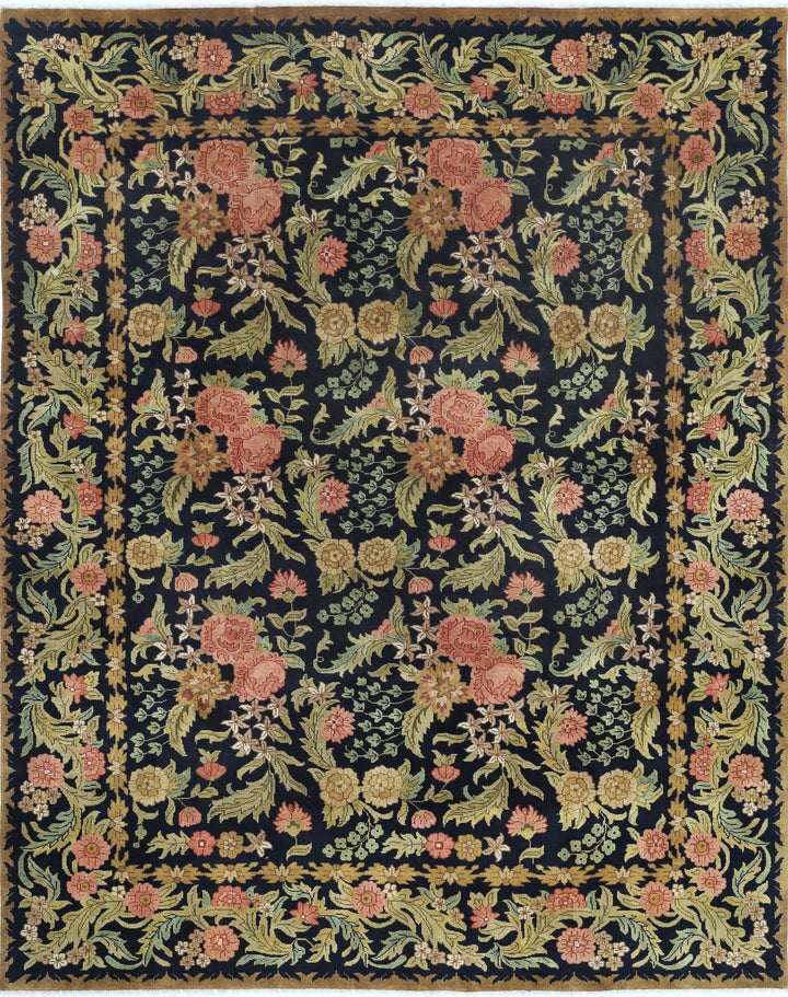 Hand Knotted Ziegler Wool Rug 7' 10" x 9' 11" - No. AT75722