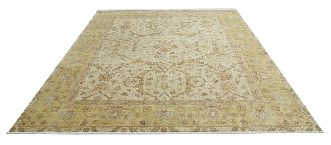 Hand Knotted Ziegler Wool Rug 7' 11" x 10' 0" - No. AT61460