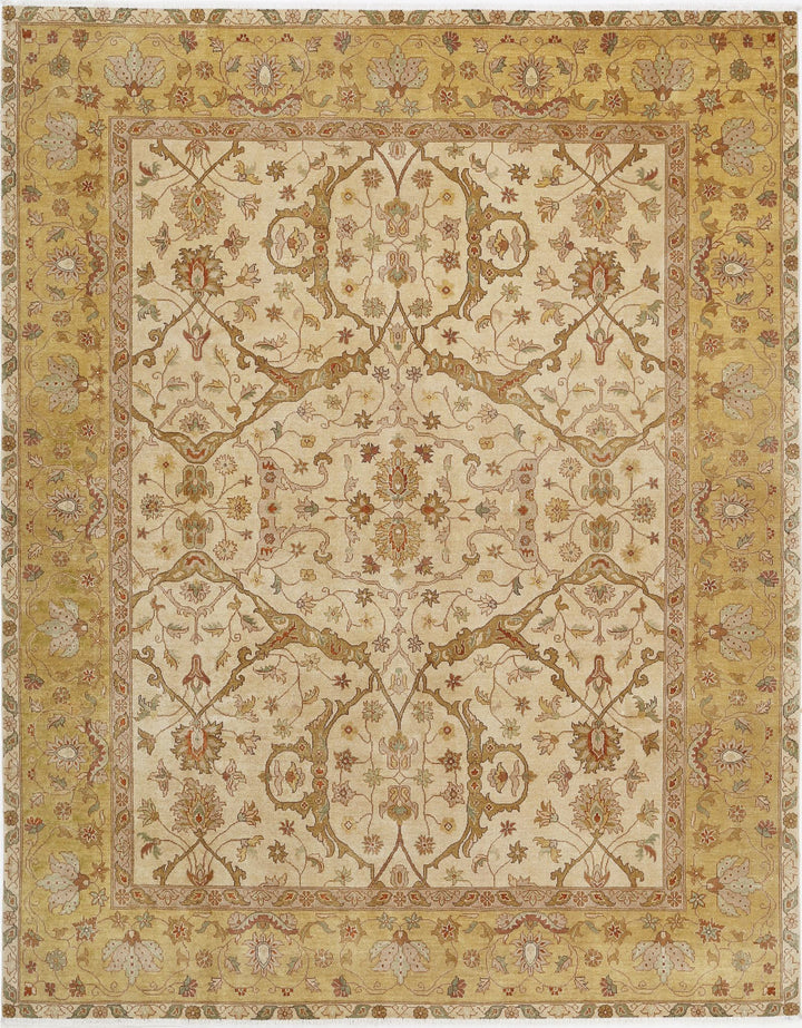 Hand Knotted Ziegler Wool Rug 7' 11" x 10' 0" - No. AT61460