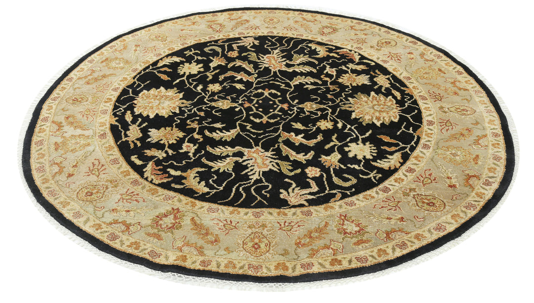 Hand Knotted Ziegler Wool Rug 5' 10" x 5' 11" - No. AT93531