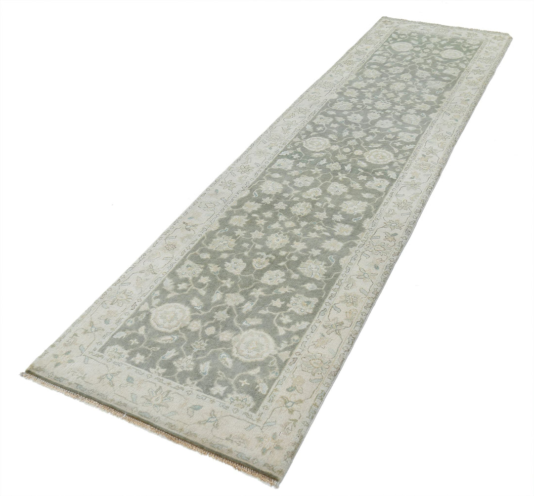 Afghan Ziegler Rug 2'7" x 9'11" Hand-Knotted | No. AT58193