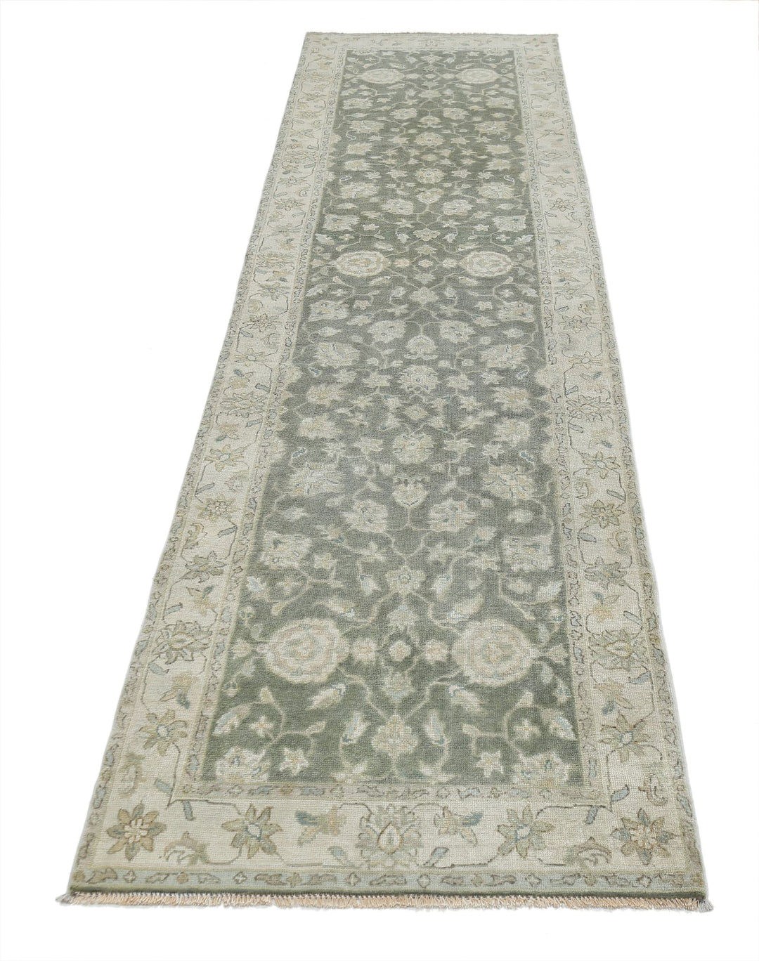 Afghan Ziegler Rug 2'7" x 9'11" Hand-Knotted | No. AT58193