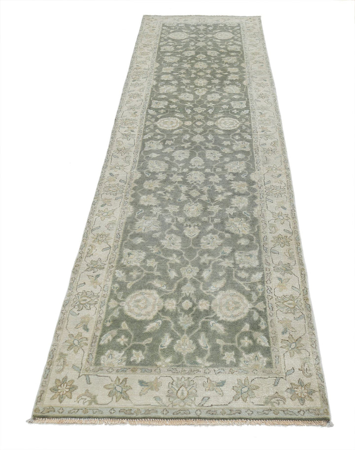 Afghan Ziegler Rug 2'7" x 9'11" Hand-Knotted | No. AT58193