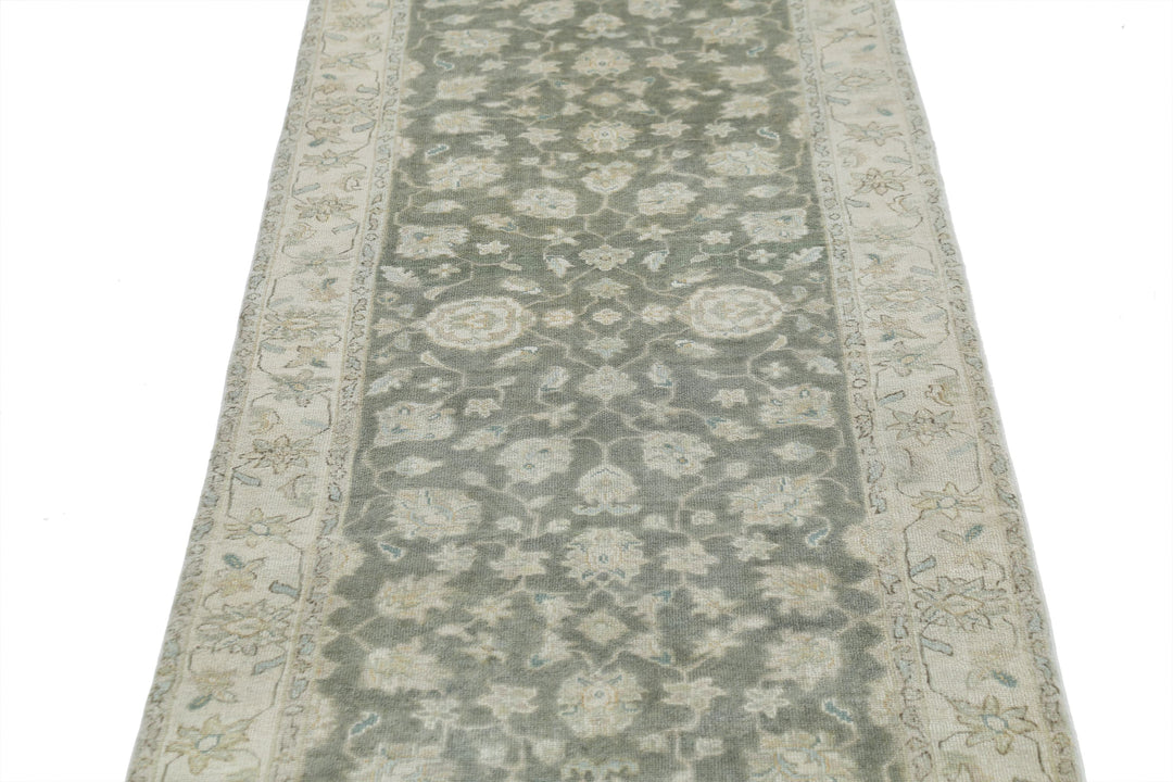 Afghan Ziegler Rug 2'7" x 9'11" Hand-Knotted | No. AT58193