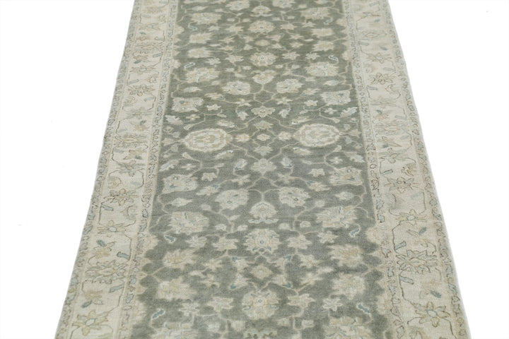 Afghan Ziegler Rug 2'7" x 9'11" Hand-Knotted | No. AT58193