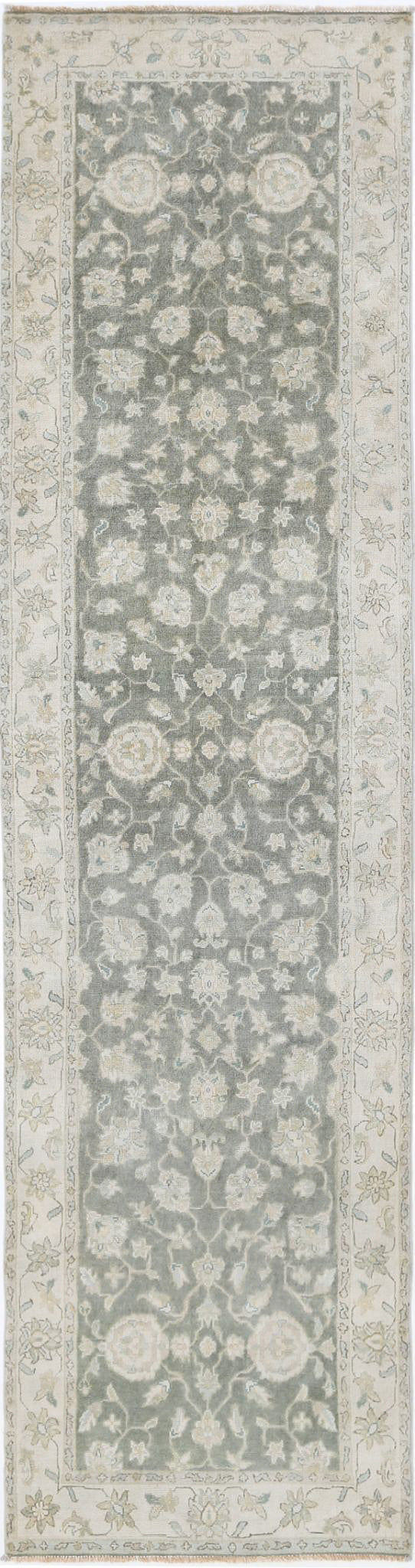 Afghan Ziegler Rug 2'7" x 9'11" Hand-Knotted