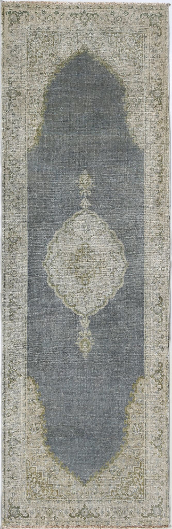 Afghan Ziegler Rug 2' 6" x 7' 9" Hand-Knotted
