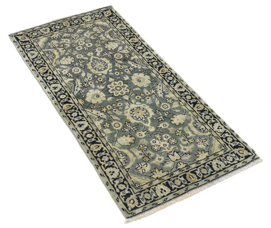 Hand Knotted Ziegler Wool Rug 1' 11" x 3' 11" - No. AT62726