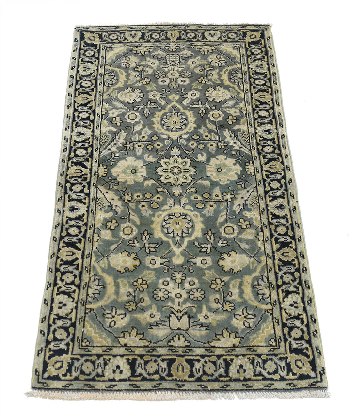 Hand Knotted Ziegler Wool Rug 1' 11" x 3' 11" - No. AT62726