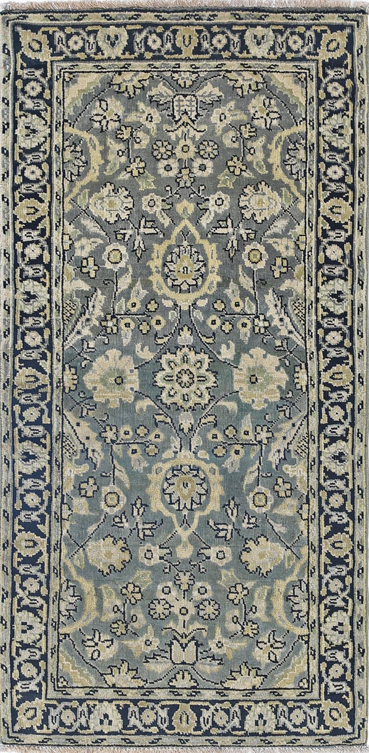 Hand Knotted Ziegler Wool Rug 1' 11" x 3' 11" - No. AT62726