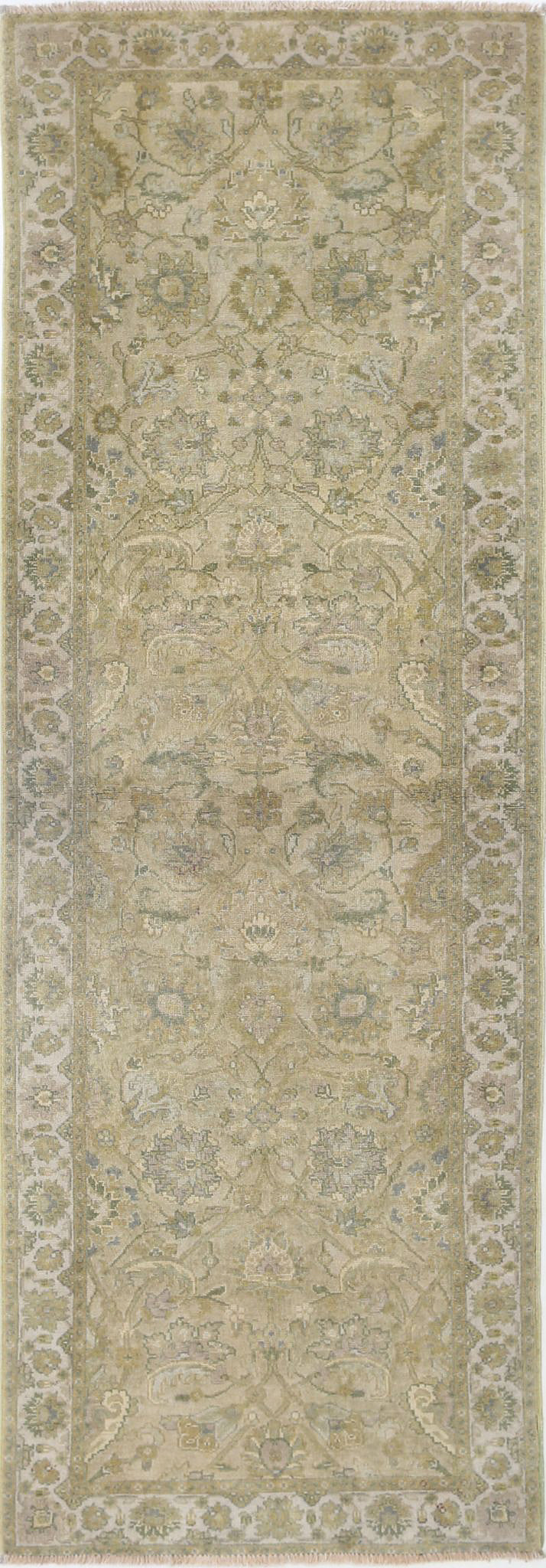 Afghan Ziegler Rug 2' 8" x 7' 8" Hand-Knotted