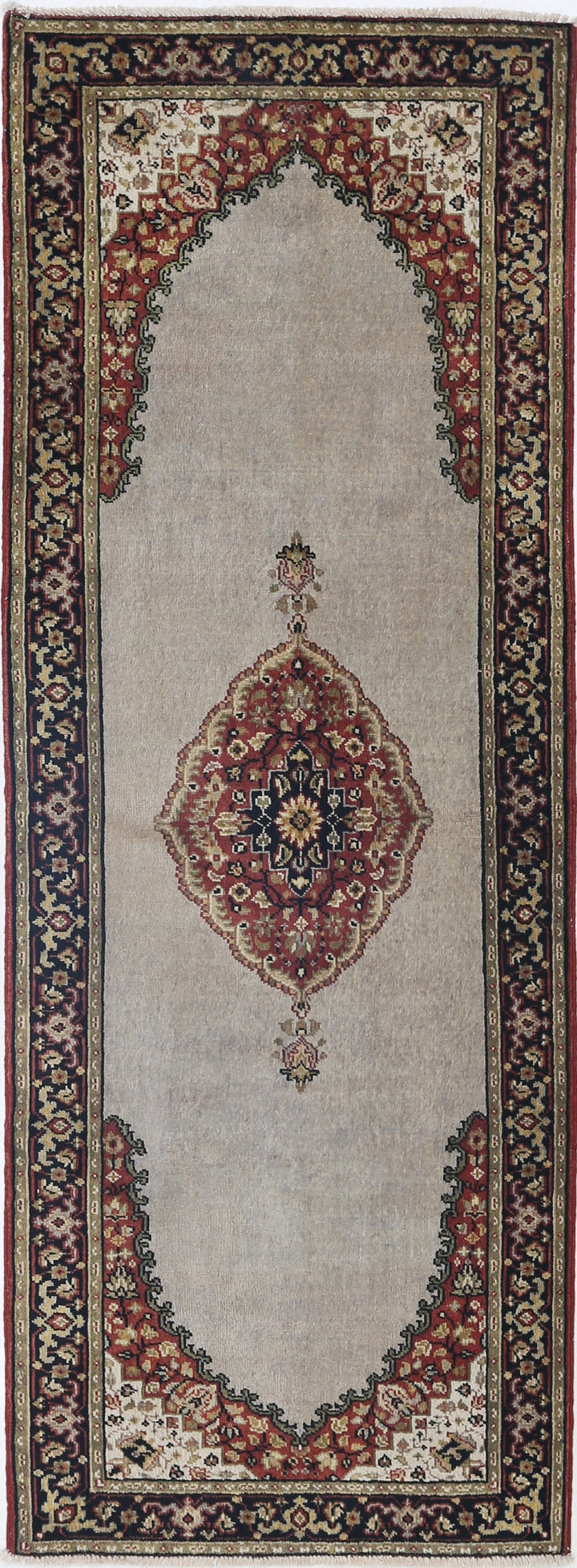 Afghan Ziegler Rug 2' 3" x 6' 7" Hand-Knotted
