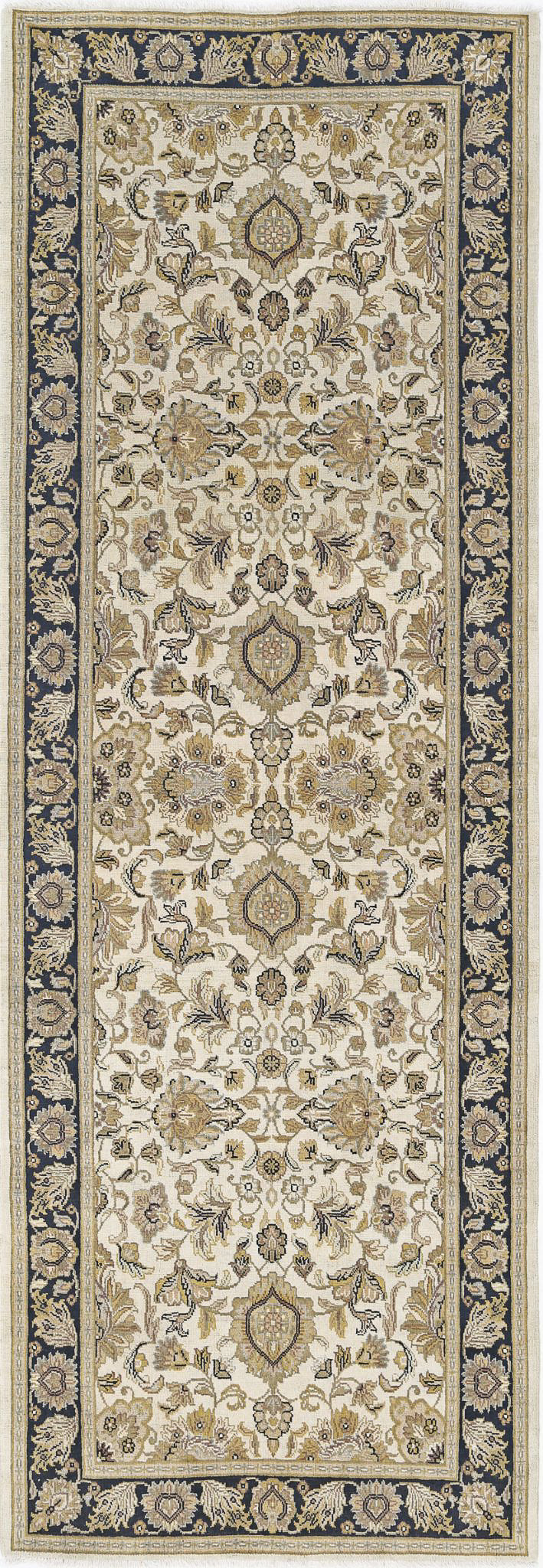 Afghan Ziegler Rug 4' 0" x 11' 6" Hand-Knotted