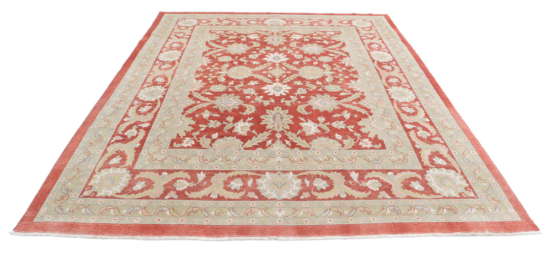 Afghan Sultanabad Rug 8' 1" x 9' 10" Hand-Knotted | No. AT28731