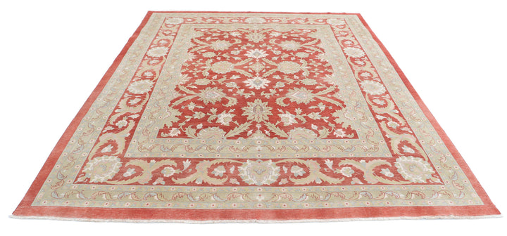 Afghan Sultanabad Rug 8' 1" x 9' 10" Hand-Knotted | No. AT28731