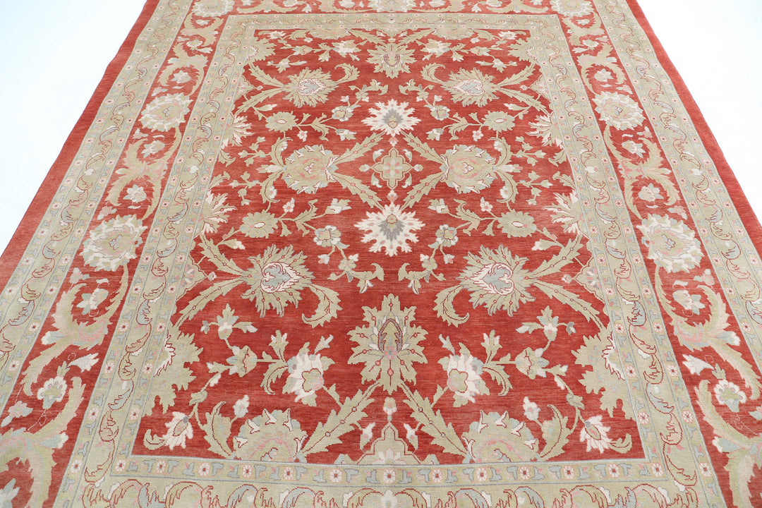 Afghan Sultanabad Rug 8' 1" x 9' 10" Hand-Knotted | No. AT28731