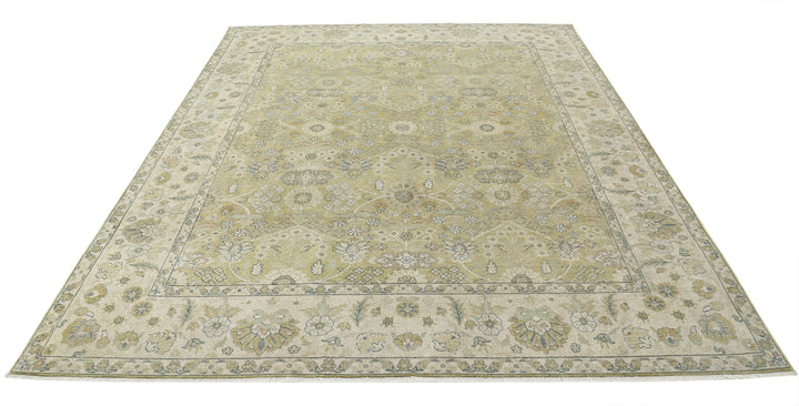 Afghan Ziegler Rug 7' 9" x 9' 9" Hand-Knotted | No. AT16714