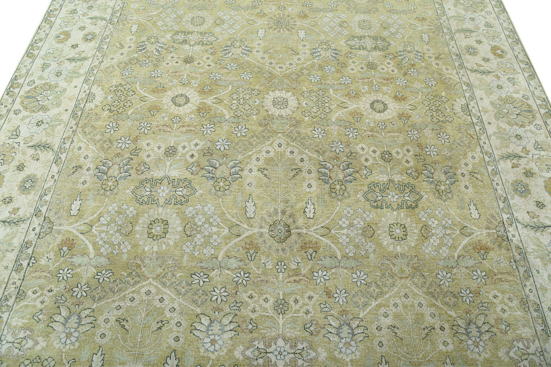 Afghan Ziegler Rug 7' 9" x 9' 9" Hand-Knotted | No. AT16714
