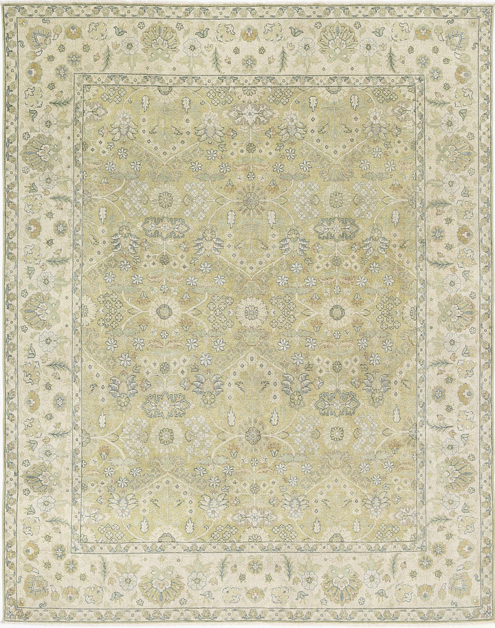 Afghan Ziegler Rug 7' 9" x 9' 9" Hand-Knotted