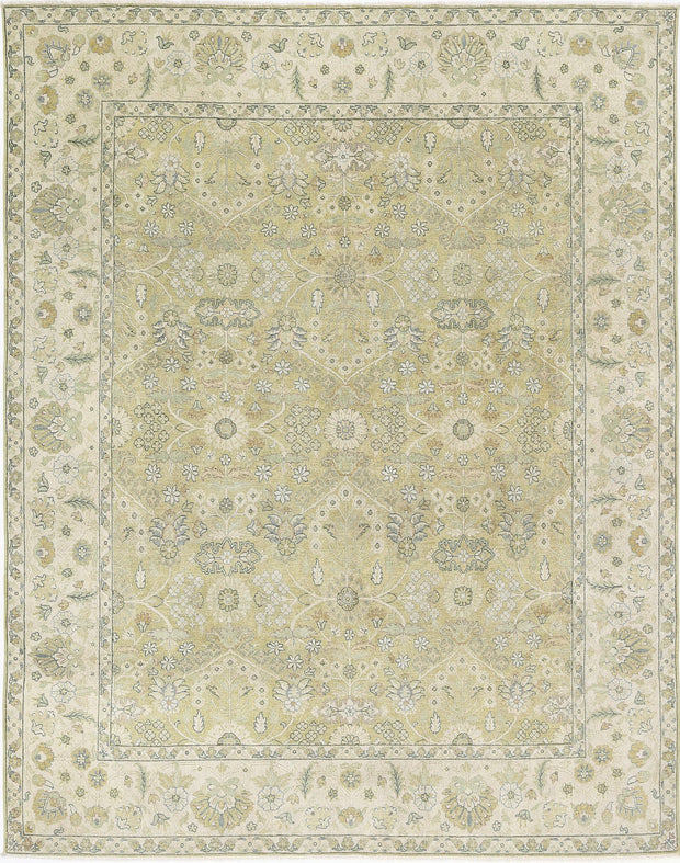 Hand Knotted Ziegler Wool Rug 7' 9" x 9' 9" - No. AT16714