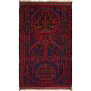Hand Knotted Baluchi Rug 3' 1" x 4' 9" - No. AL86284