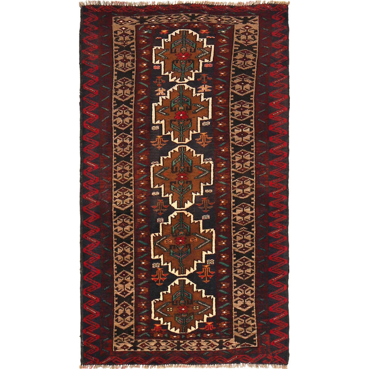 Baluch Small Size Rug 2' 9" x 4' 10" - No. AL13060