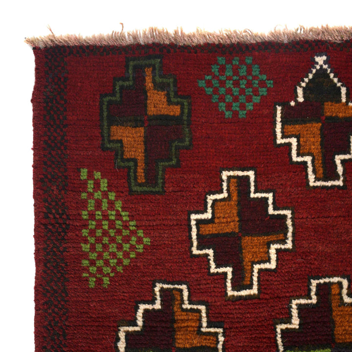 Red Afghan Baluchi Runner 2' 3" x 6' 0" Hand-Knotted view