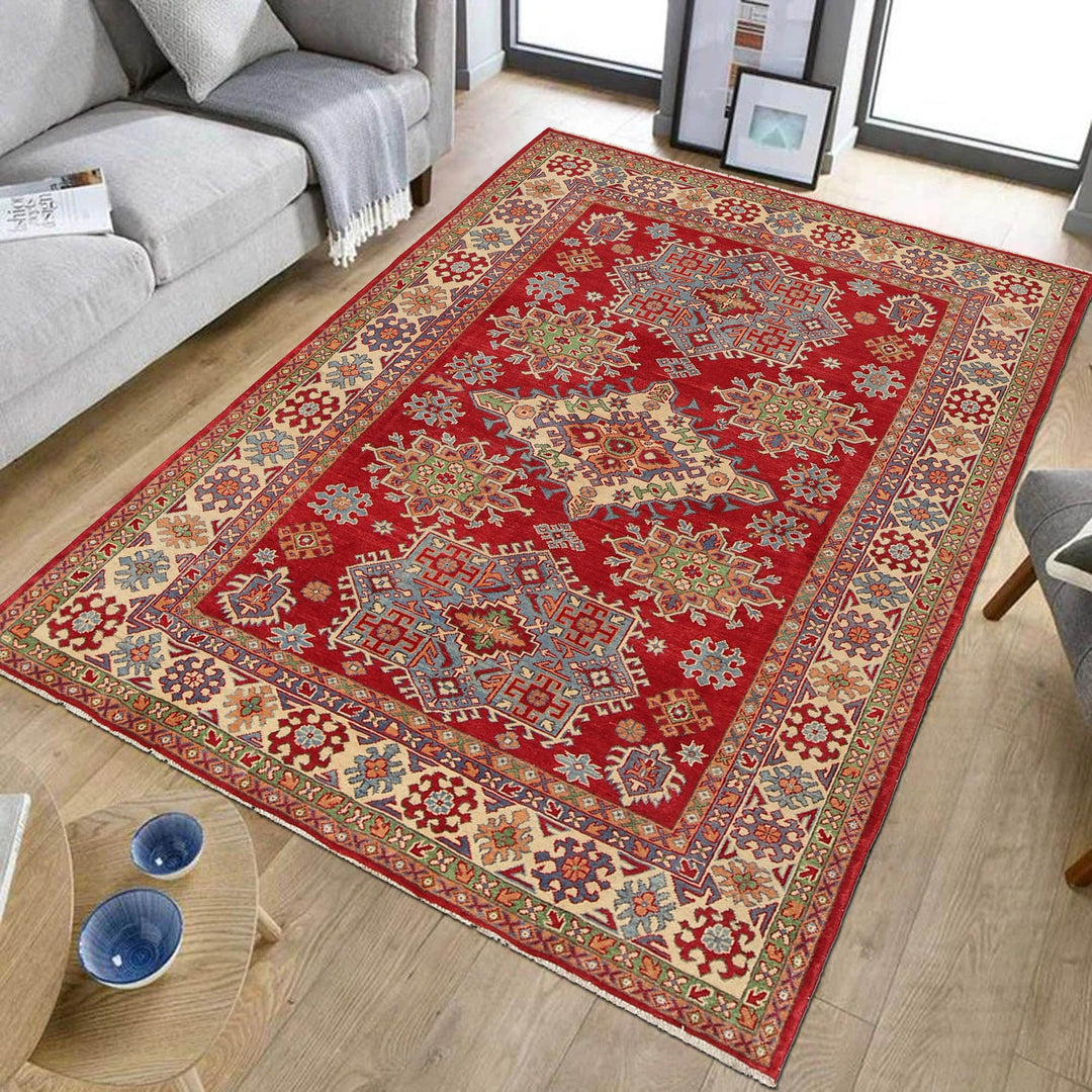 Red Kazak Rug 6' 0" x 8' 10" - No. AL56726