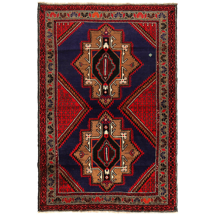 Blue Color Baluchi Rug 4' 4" x 6' 6" - No. AL49874