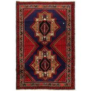 Blue Color Baluchi Rug 4' 4" x 6' 6" - No. AL49874
