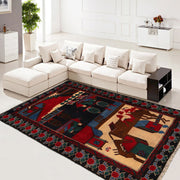 Handmade Picture Area Rug 3' 2" x 4' 9" - No. AL37720