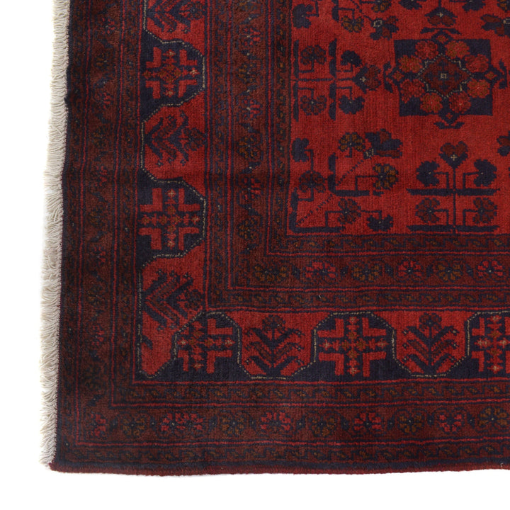 Red Afghan Khal Mohammadi Rug 5' 9" x 7' 9" Hand-Knotted view