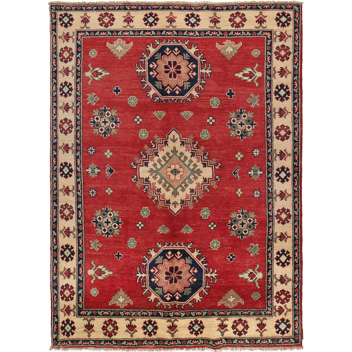 Red Color Kazak Rug 4' 10" x 6' 6" - No. AL86047