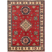 Red Color Kazak Rug 4' 10" x 6' 6" - No. AL86047