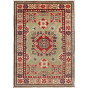 Green Color Kazak Rug 4' 0" x 6' 2" - No. AL74437