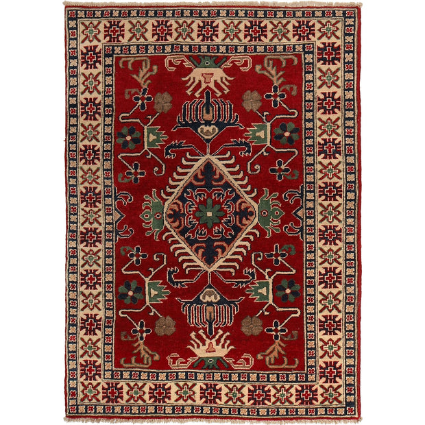 Hand knotted Kazak Rugs 3' 5" x 4' 10" - No. AL16838
