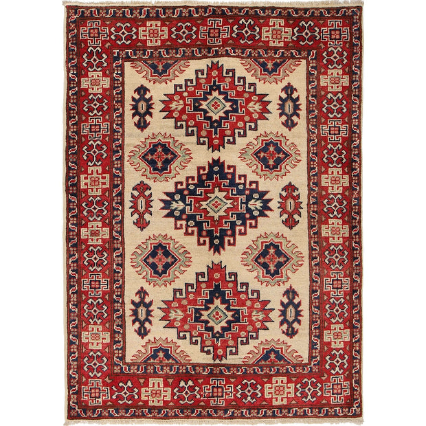 Handmade Kazak Area Rug 3' 5" x 4' 10" - No. AL47207