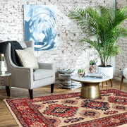 Handmade Kazak Area Rug 3' 5" x 4' 10" - No. AL47207