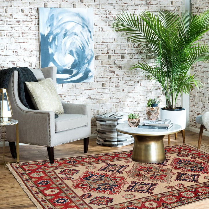 Hand knotted Kazak Rugs 3' 5" x 4' 11" - No. AL10278