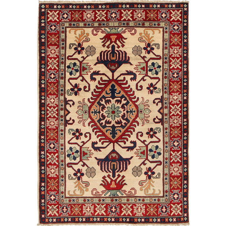Hand knotted Kazak Carpet 3' 6" x 5' 1" - No. AL88078