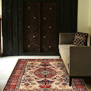 Hand knotted Kazak Carpet 3' 6" x 5' 1" - No. AL88078