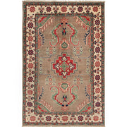 Handmade Kazak Area Rug 3' 4" x 5' 0" - No. AL56608