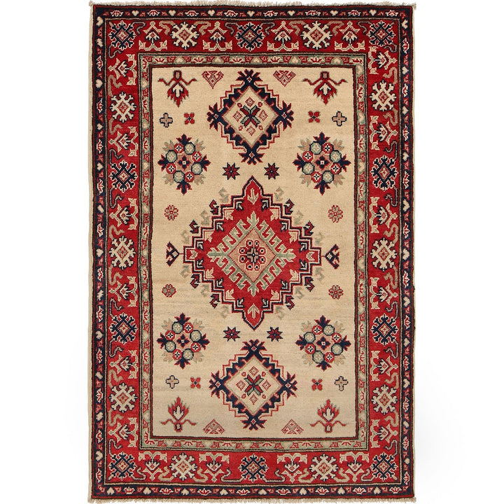 Hand knotted Kazak Rugs 3' 4" x 4' 11" - No. AL95965
