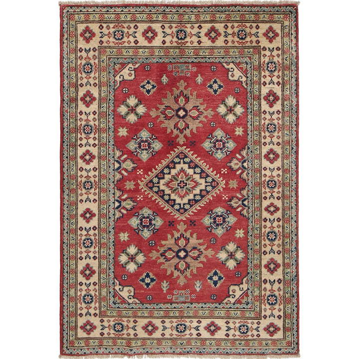 Hand knotted Kazak Carpet 3' 5" x 4' 11" - No. AL54923