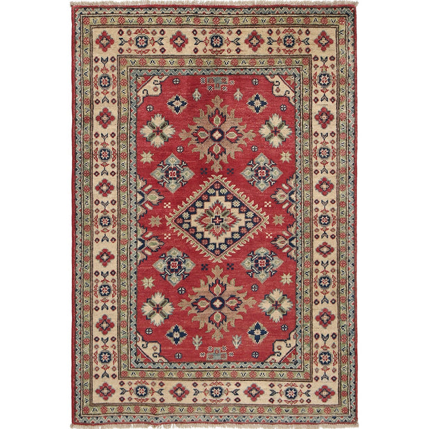 Hand knotted Kazak Carpet 3' 5" x 4' 11" - No. AL54923
