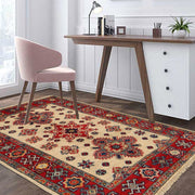 Hand Knotted Kazak Oriental Rug 2' 9" x 3' 11" - No. AL27527