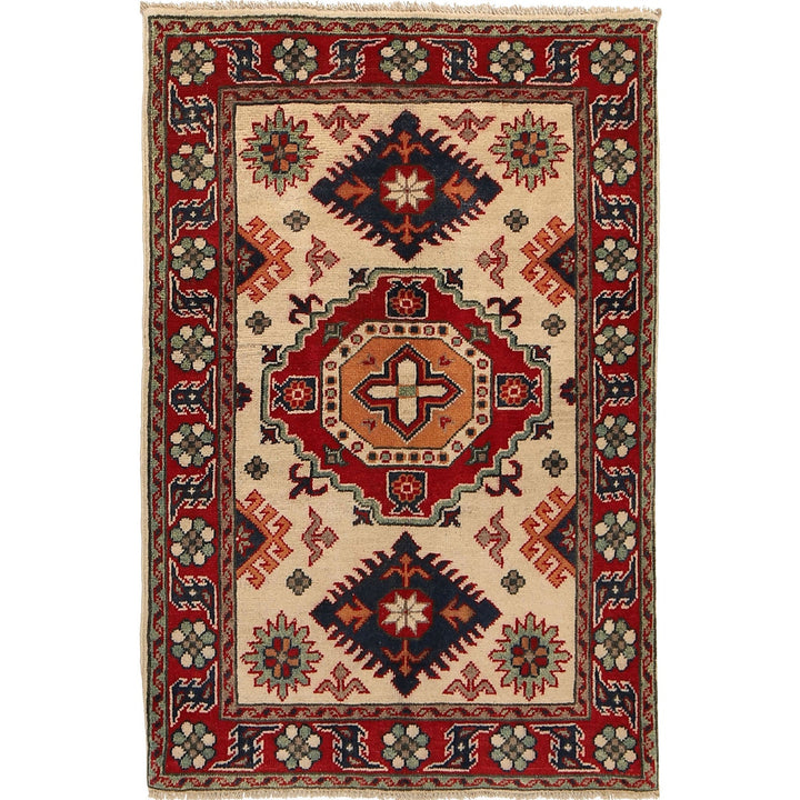 Hand knotted Kazak Carpet 2' 8" x 4' 0" - No. AL79049